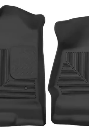 Trusted Brand Husky Liners X-Act Contour Front Floor Liners, Black :: 2014-2018 Silverado & GMC Sierra 1500 Crew Cab, Double Cab