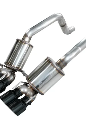 AWE Touring Edition Axle-Back Exhaust w/ 4.5" Quad Diamond Black Tips :: 2009-2013 C6 Corvette Base, Z51 & Grand Sport Express Delivery