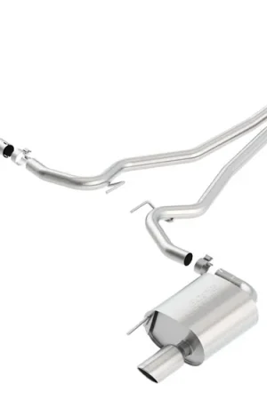 Top Pick Borla 2.25" S-Type Cat-Back Exhaust System w/ 4" Dual Polished Tips :: 2015-2017 Ford Mustang V6