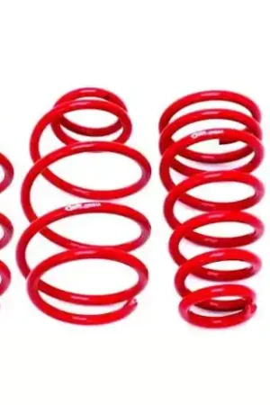 High Quality BMR 1.2" Drop Front & Rear Lowering Springs, Red :: 2010-2015 Camaro V6