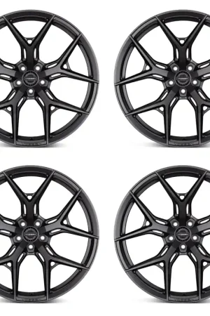 Vossen HF-5 Hybrid Forged Wheel Set, Matte Gun Metal, 20x9.5 +20/20x11 +40 :: 2010-2024 Camaro Must Have