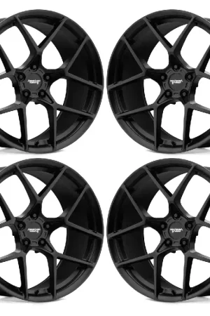 American Racing Crossfire Wheel Set, Satin Black, 20x9 +35 :: 2015-2025 Ford Mustang Affordable