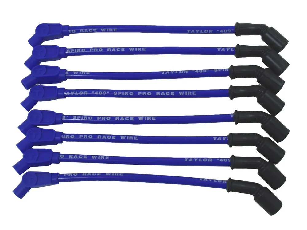 Taylor Cable Pro Race Spiro-Wound 10.4mm Spark Plug Wires, Blue :: 2010-2015 Camaro SS & ZL1 Top Pick