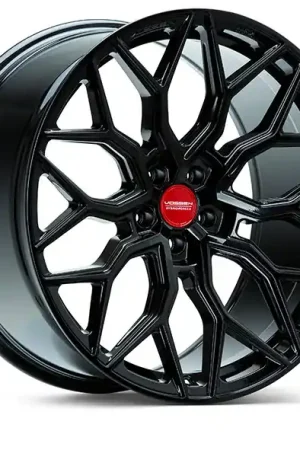 Vossen HF-2 Hybrid Forged Front Wheel, Gloss Black, Flat Face, 20x9 +35 :: 2020-2026 Corvette Buy Direct