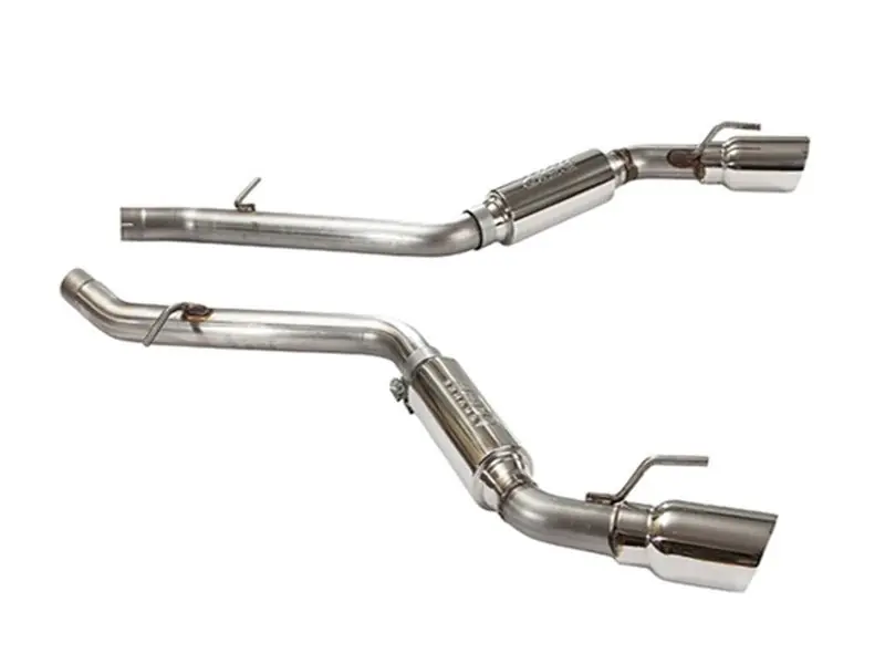 MRT 2.5" Version 1 Axle-Back Exhaust System, 4" Dual Polished Tips :: 2016-2024 Camaro V6 Big Sale
