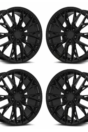 Buy Online MRR GF5 Wheel Set, Gloss Black, 19x8.5 & 20x11 :: 2020-2026 C8 Corvette