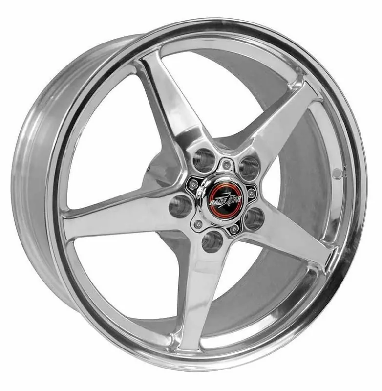 Race Star 92 Drag Star Rear Wheel, 17x9.5", Polished :: 2010-2024 Camaro, 2006-2013 Corvette & 2011-2014 Cadillac Clearance