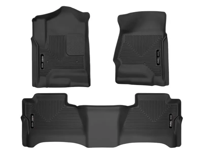 Husky Liners WeatherBeater Front & 2nd Seat Floor Liners, Black :: 2014-2018 Silverado & GMC Sierra 1500 Crew Cab Cheap