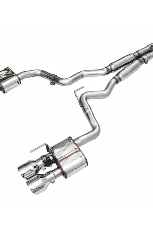 AWE SwitchPath 3" Cat-Back Exhaust System w/5" Quad Chrome Tips :: 2024-2026 Ford Mustang Dark Horse Order Now