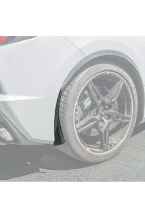 Wholesale C8 Corvette XL Extended Rear Splash Guards, Carbon Fiber :: 2020-2026 C8 Corvette Stingray & Z51