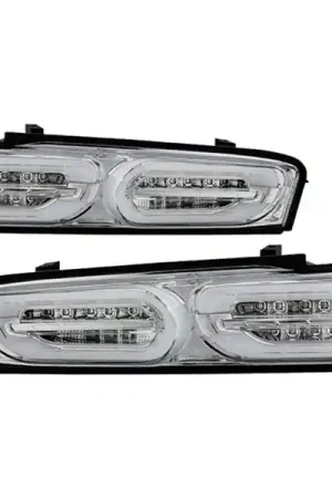 Next Day Delivery Spyder Sequential LED Tail Lights, Clear Lens and Chrome Housing :: 2016-2018 Camaro w/o Factory LEDs