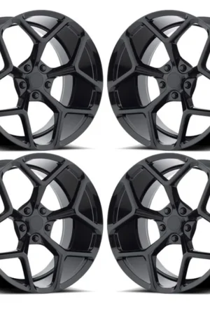 Latest MRR M228 Z28 Style Gloss Black 20-Inch Staggered Wheel Set 20x10+23 Front, 20x11+43 Rear :: 2010-2024 Camaro