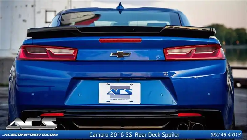 ACS Rear Deck Spoiler, Unpainted :: 2016-2024 Camaro I4 2.0L & V6 Top Rated