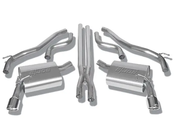 Exclusive Offer Borla 2.25" Touring Cat-Back Exhaust System w/ 3.5" Dual Polished Tips :: 2010-2013 Camaro V6