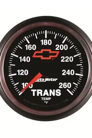 Autometer Transmission Temperature Gauge, Red Bowtie, 2 1/16", 100-250 deg :: Viral