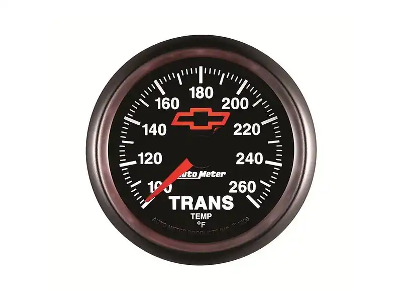 Autometer Transmission Temperature Gauge, Red Bowtie, 2 1/16", 100-250 deg :: Viral