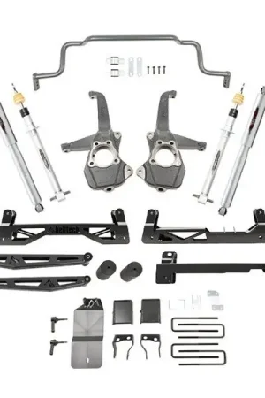 Wholesale Belltech Lift Kit with Front & Rear Trail Performance Shocks & Sway Bar, 6"-8" Front / 4" Rear :: 2019-2025 Silverado & GMC Sierra 150 Extended or Crew Cab