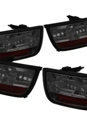 Direct From Factory Spyder LED Tail Lights, Smoked Lens/Chrome Housing :: 2010-2013 Camaro