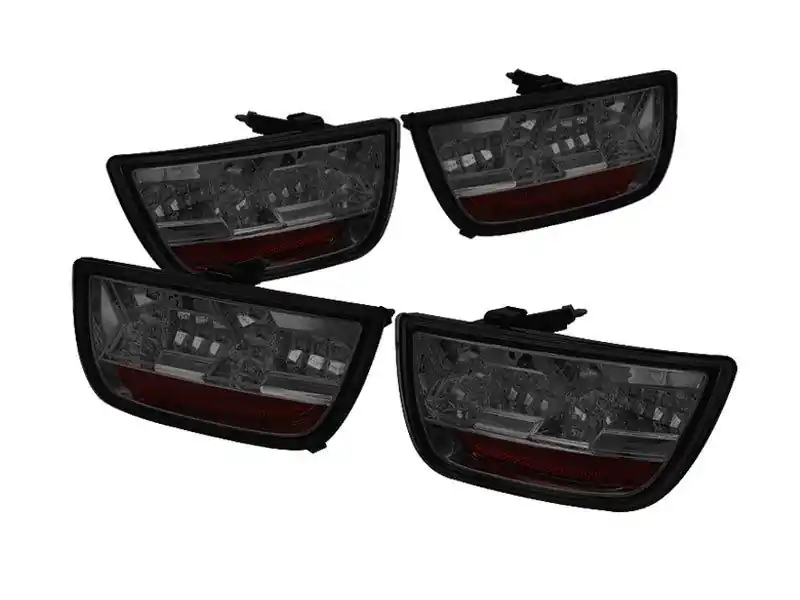Direct From Factory Spyder LED Tail Lights, Smoked Lens/Chrome Housing :: 2010-2013 Camaro
