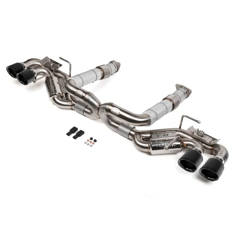 Clearance Fabspeed Valvetronic Maxflo Cat-Back Exhaust, Satin Black Tips :: 2020-2025 C8 Corvette & E-Ray