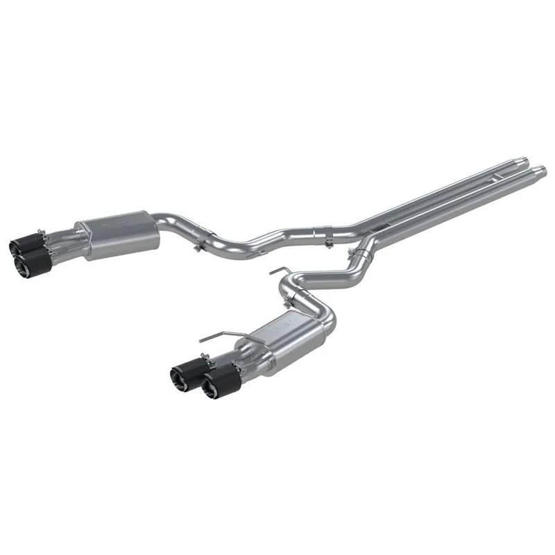 Exclusive Offer MBRP Armor Pro Street 3" Cat-Back Exhaust System w/ 4" Quad Carbon Fiber Tips :: 2018-2023 Ford Mustang GT w/ Non-Active Exhaust