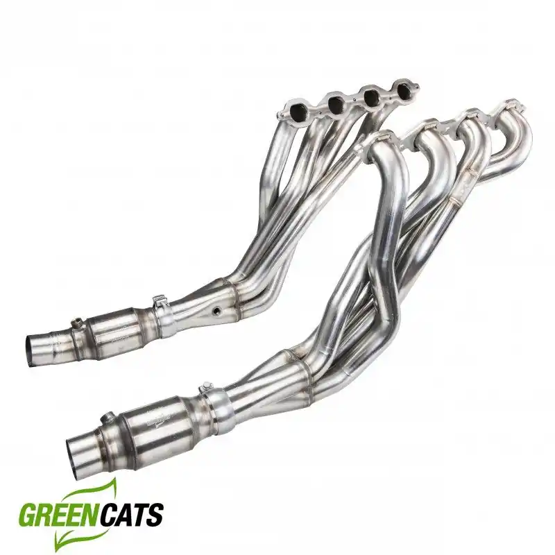 Time-Limited Kooks 2" Long Tube Headers w/ GREEN Catted Connection Pipes :: 2016-2024 Camaro SS ZL1