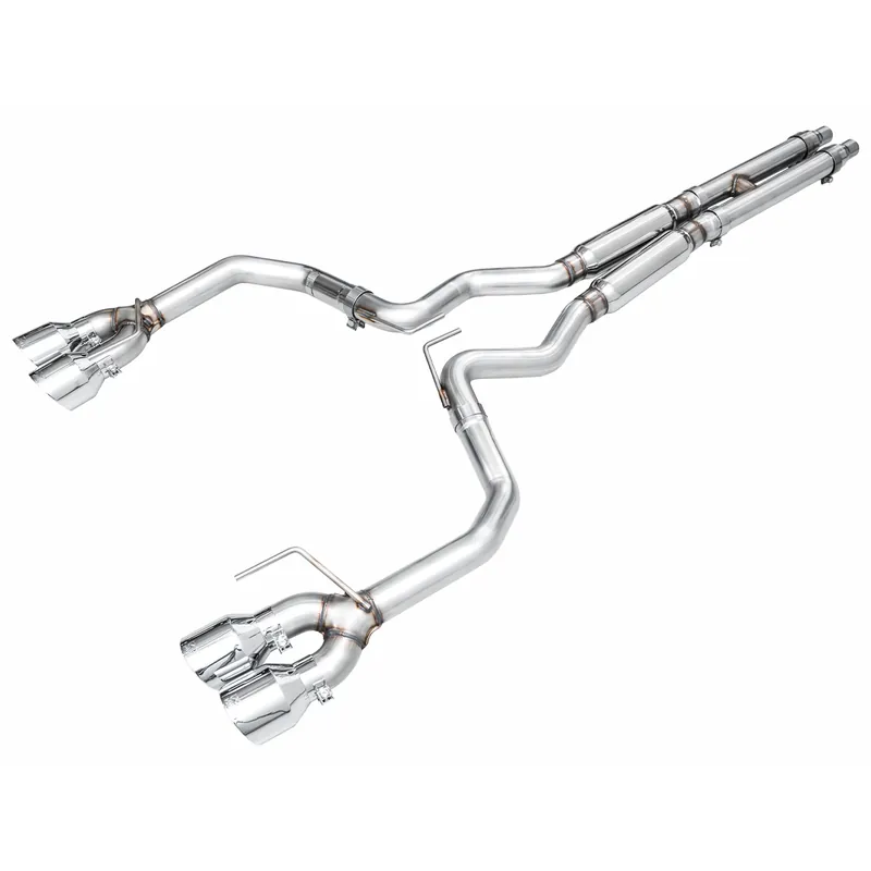 AWE Track Edition 3" Cat-Back Exhaust System w/5" Quad Chrome Tips :: 2024-2026 Ford Mustang Dark Horse Holiday Sale