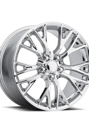 FR 22 Z06 Replica Front Wheel, Chrome, 19x8.5 :: 2005-2019 Corvette Stingray New Arrival