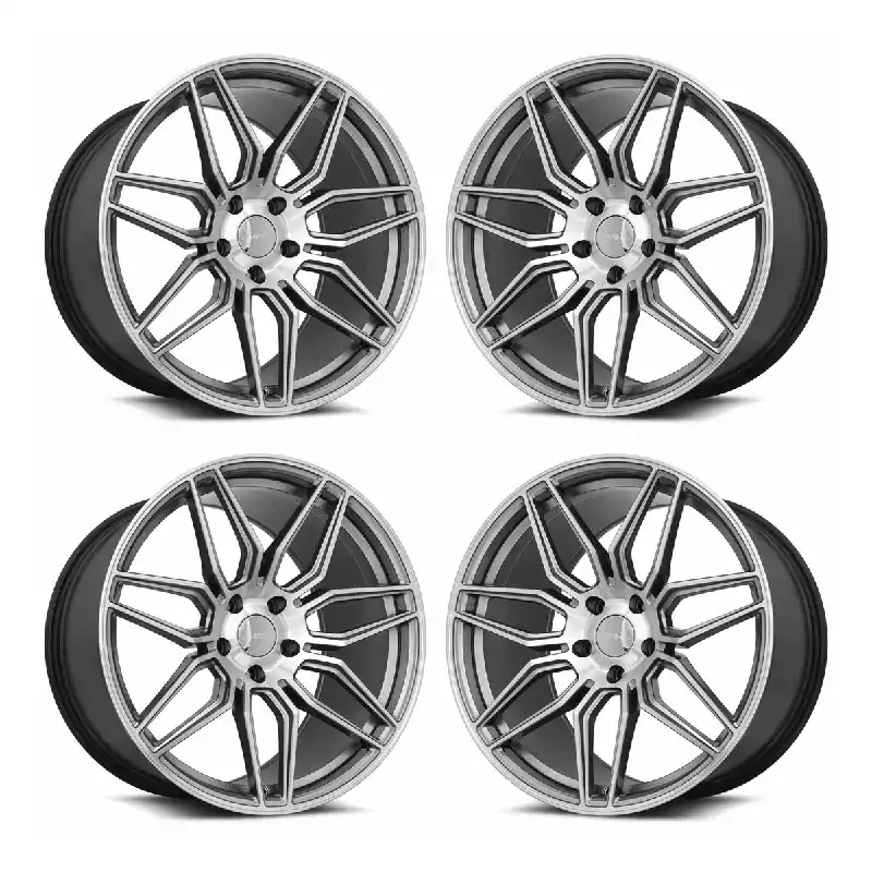 MRR M024 Wheel Set, Gun Metal Machine Face, 20x10 & 20x11 :: 2010-2024 Camaro Limited Time