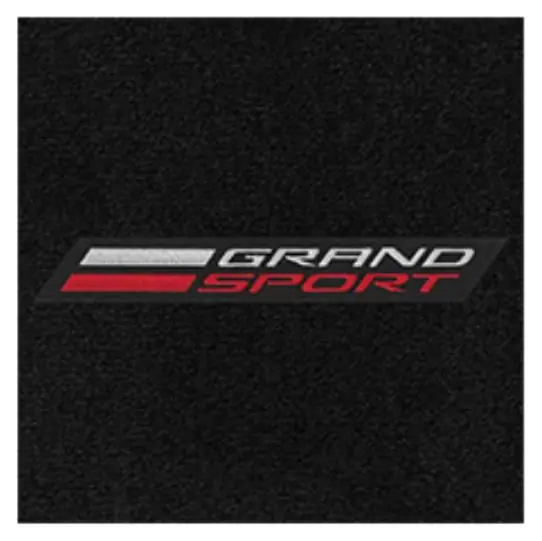 Must Have Lloyd 2pc Ultimat Floor Mats, Black w/ Grand Sport Logo :: 2014-2019 C7 Corvette
