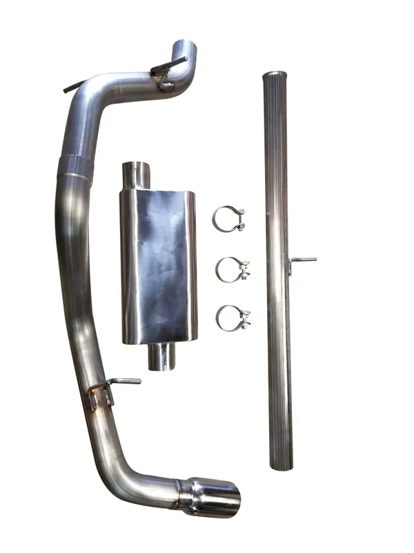 Flash Sale MRT 3" Deep & Mellow Cat-Back Exhaust System w/ 4" Single Polished Tips, Single Side Exit :: 2019-2025 GMC Sierra 1500 5.3L