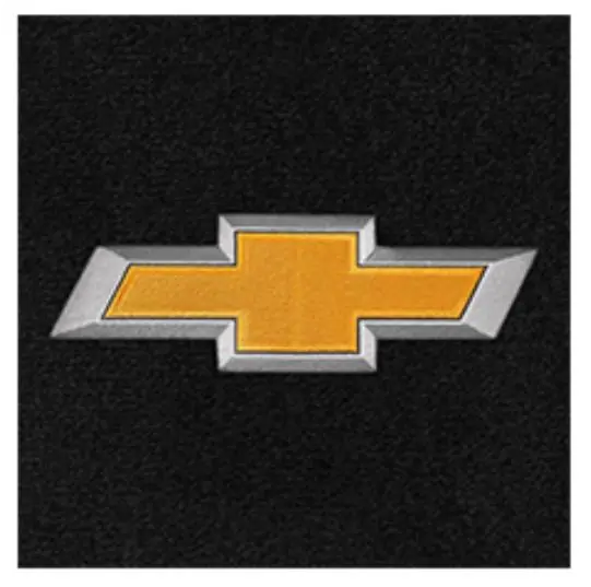 Free Returns Lloyd 2pc Ultimat Front Floor Mats, Black Mats w/ Gold Chevy Bowtie Logo :: 2010-2015 Camaro