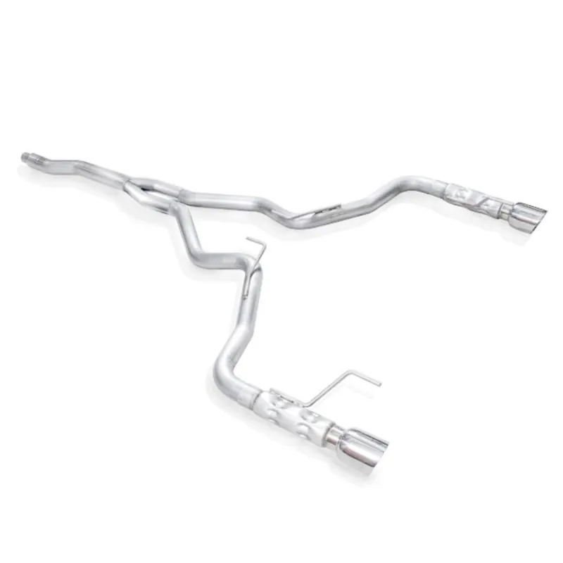 Stainless Works 2.5" Retro Chambered Cat-Back Exhaust, Performance Connect :: 2015-2023 Mustang EcoBoost Buy Direct