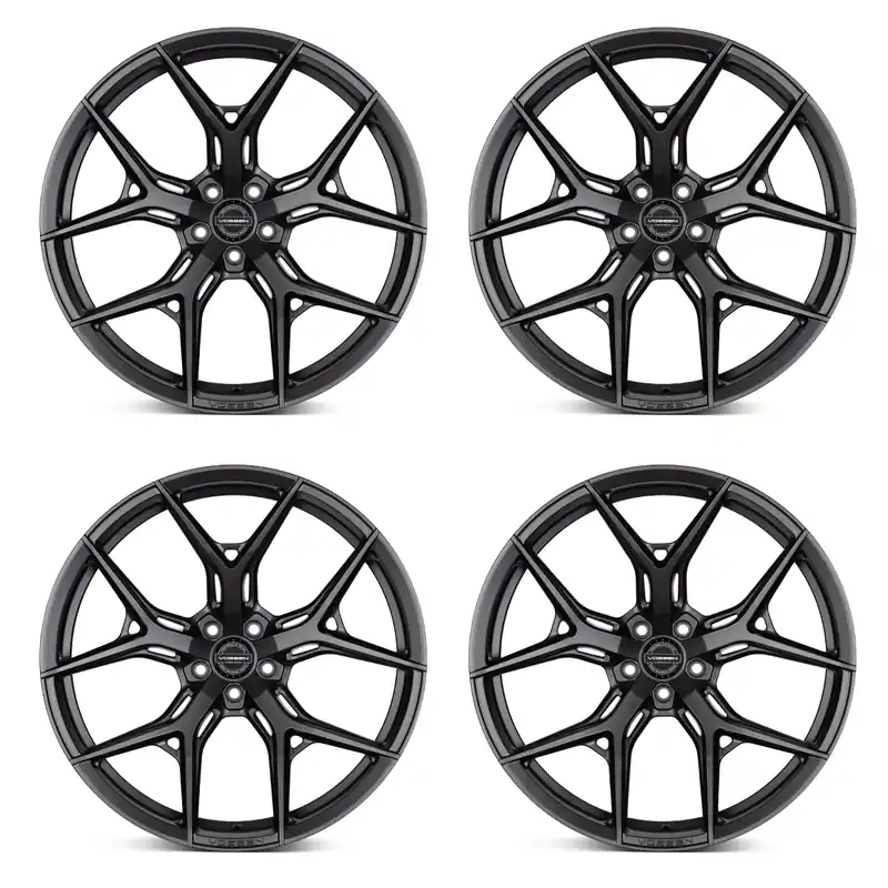 Editor’s Pick Vossen HF-5 Hybrid Forged Wheel Set, Matte Gun Metal, 20x9 +32/20x10.5 +45 :: 2015-2026 Mustang