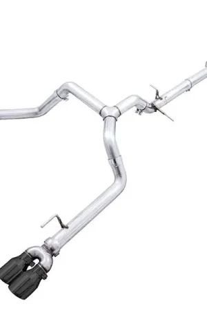 Special Offer AWE 0FG 3" Cat-Back Exhaust System w/ Quad 4" Diamond Black Tips, Split Rear Exit :: 2019-2026 Silverado & GMC Sierra 1500 5.3L