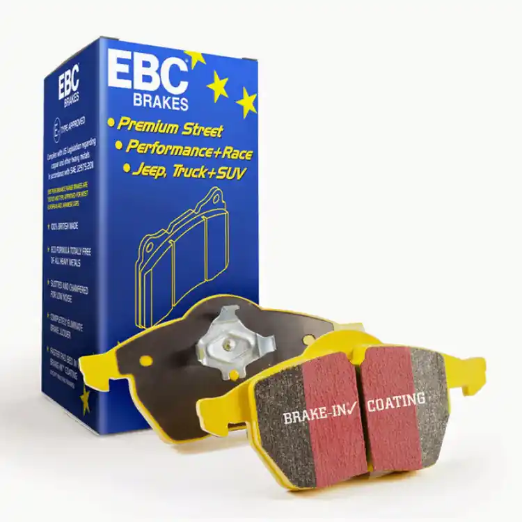 EBC Yellowstuff Front Brake Pads :: 2015-2023 Ford Mustang GT w/o Performance Pack, V6 & EcoBoost w/ Performance Pack New Arrival
