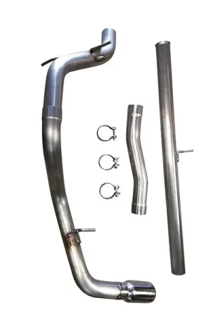 Top Pick MRT 3" Tough Truck Cat-Back Exhaust System w/ 4" Single Polished Tips, Single Side Exit :: 2014-2018 Silverado 1500 5.3L