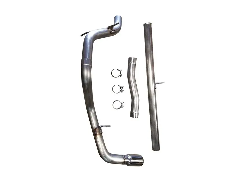 Top Pick MRT 3" Tough Truck Cat-Back Exhaust System w/ 4" Single Polished Tips, Single Side Exit :: 2014-2018 Silverado 1500 5.3L