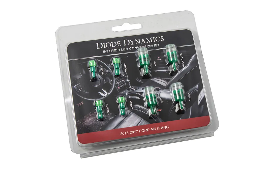 Buy Direct Diode Dynamics Stage 1 Interior LED Light Kit, Green :: 2015-2017 Ford Mustang