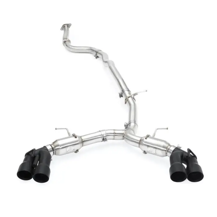 Mishimoto 3" Stainless Steel Pro Cat-Back Exhaust, 4" Quad Black Tips :: 2016-2023 Camaro 2.0 Turbo Clearance