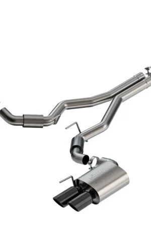 Borla 3" ATAK Cat-Back Exhaust System w/ 4" Quad Black Chrome Tips :: 2024-2026 Ford Mustang GT w/ Non-Active Exhaust Cheap