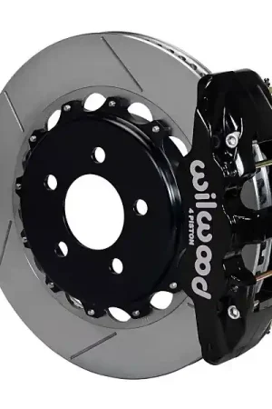 Wilwood AERO4 Rear Big Brake Kit, Black 4 Piston Calipers, 14.25" Slotted Rotors :: 2016-2019 Camaro SS Popular