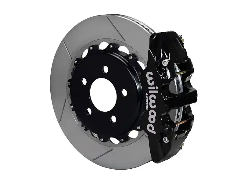 Wilwood AERO4 Rear Big Brake Kit, Black 4 Piston Calipers, 14.25" Slotted Rotors :: 2016-2019 Camaro SS Popular
