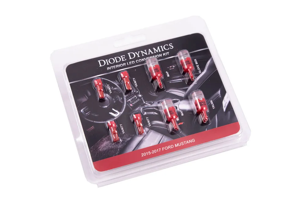 Diode Dynamics Stage 2 Interior LED Light Kit, Red :: 2015-2017 Ford Mustang Top Rated