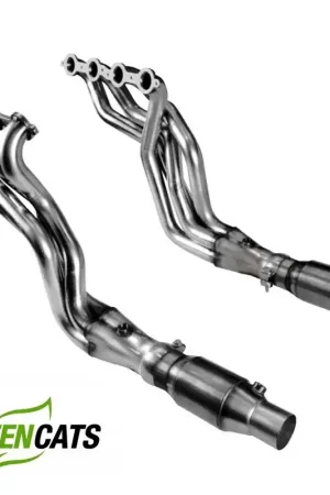 Limited Edition Kooks 1-7/8" Headers + GREEN Cats :: 2010-2015 Camaro V8