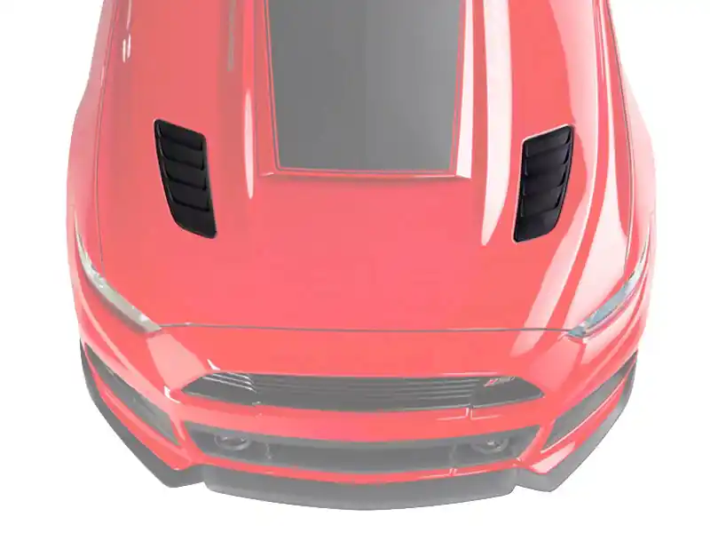 In Demand Roush Heat Extractors, Molded Black :: 2015-2017 Ford Mustang GT