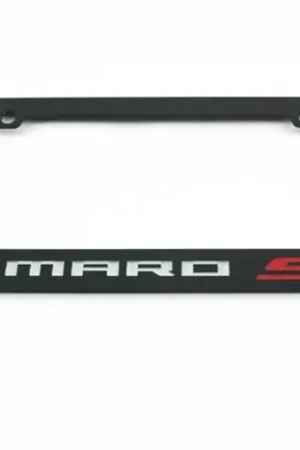 Elite "Camaro SS" License Plate Frame, Black w/ Red SS :: 2010-2024 Camaro SS Place Order