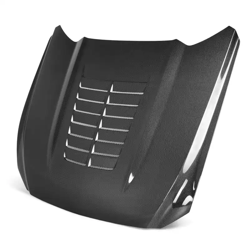Holiday Sale Anderson Composites Type-GT5 Double Sided Hood, Carbon Fiber :: 2015-2017 Ford Mustang