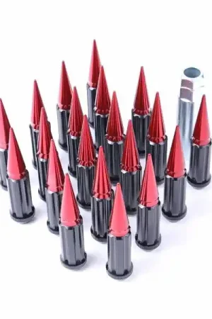 Flash Sale Gorilla Spike Lug Nuts, 12mm x 1.5, Red Spike :: 2005-2019 Corvette