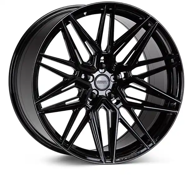Premium Vossen HF-7 Hybrid Forged Rear Wheel, Gloss Black, Deep Face, 21x12 +52 :: 2020-2026 Corvette